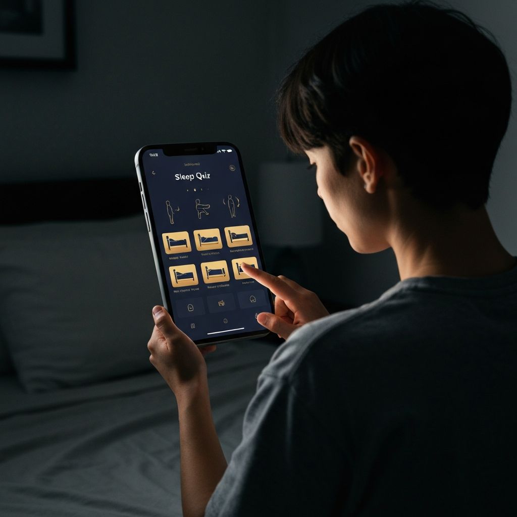 Helix Sleep Quiz personalization interface
